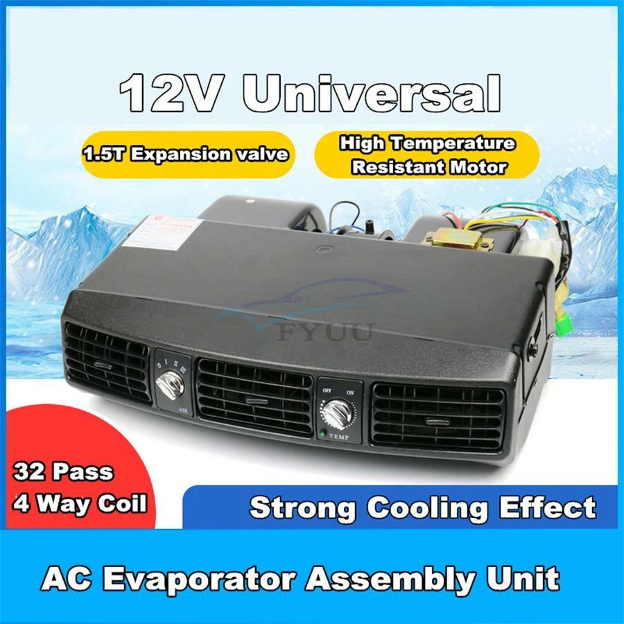 12V Universal Car Truck A/C Underdash Evaporator Air Conditioning Cooling System - Image 2 of 4