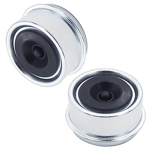 2PCS Trailer Bearing Dust Cap Trailer Axle Grease Cap 2.44''Trailer