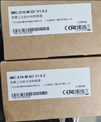 1PCS MOXA IMC-21A-M-SC V1.0.2 Multimode Industrial Optoelectronic Converter