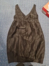 Mango Suit Black Sleeveless Cocktail Tulip Dress. Size M. V