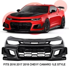 Full Front bumper replacement For 2016-2018 Chevy Chevrolet Camaro 1LE style