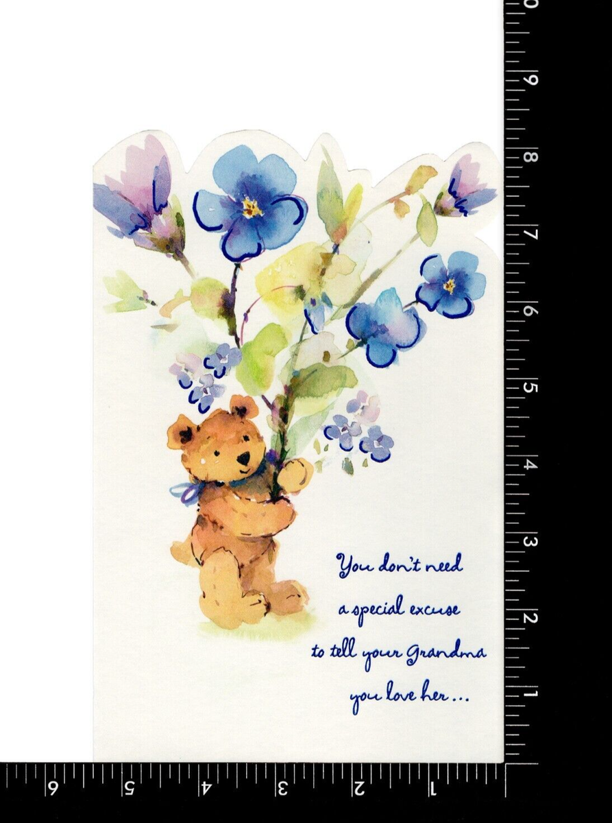Niece Birthday Card Printable, Cute Teddy Bear Birthday Card - View #8
