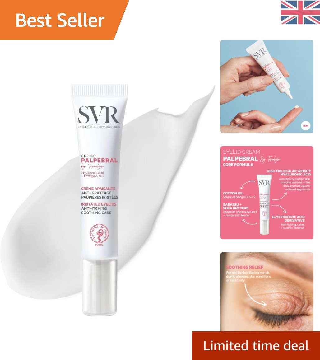 15ml PALPEBRAL Soothing Eye Cream - Steroid-Free Relief for Irritated Eyelids