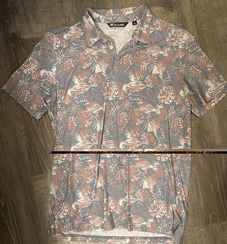 Travis Mathew Men's Large Short Sleeve Golf Polo American Floral
