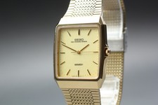 Vintage 1989 [N MINT] Seiko Session 5E31-5A60 Gold Quartz 29mm Men's Watch JAPAN