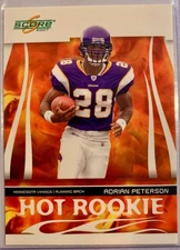 2007 Score #HR-3 Adrian Peterson Minnesota Vikings Rookie NFL Card NM-MT+