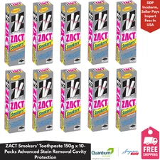 ZACT Smokers' Toothpaste 150gx10-Packs Advanced Stain Removal Cavity Protection