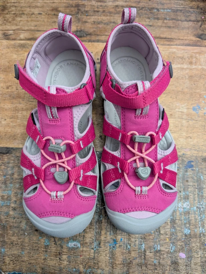 Новый Keen Seacamp большой девочек розовый моющийся воды сандалии размер 4 - Изображение 3 из 4