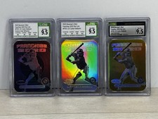 Carter Kieboom Lot Silver Gold Refractor /50 Inverse CSG 9.5 Bowman's Die-Cuts