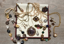 Schmuck Konvolut - Erbe  - Schmucksammlung -vergoldet- Schmuckpaket