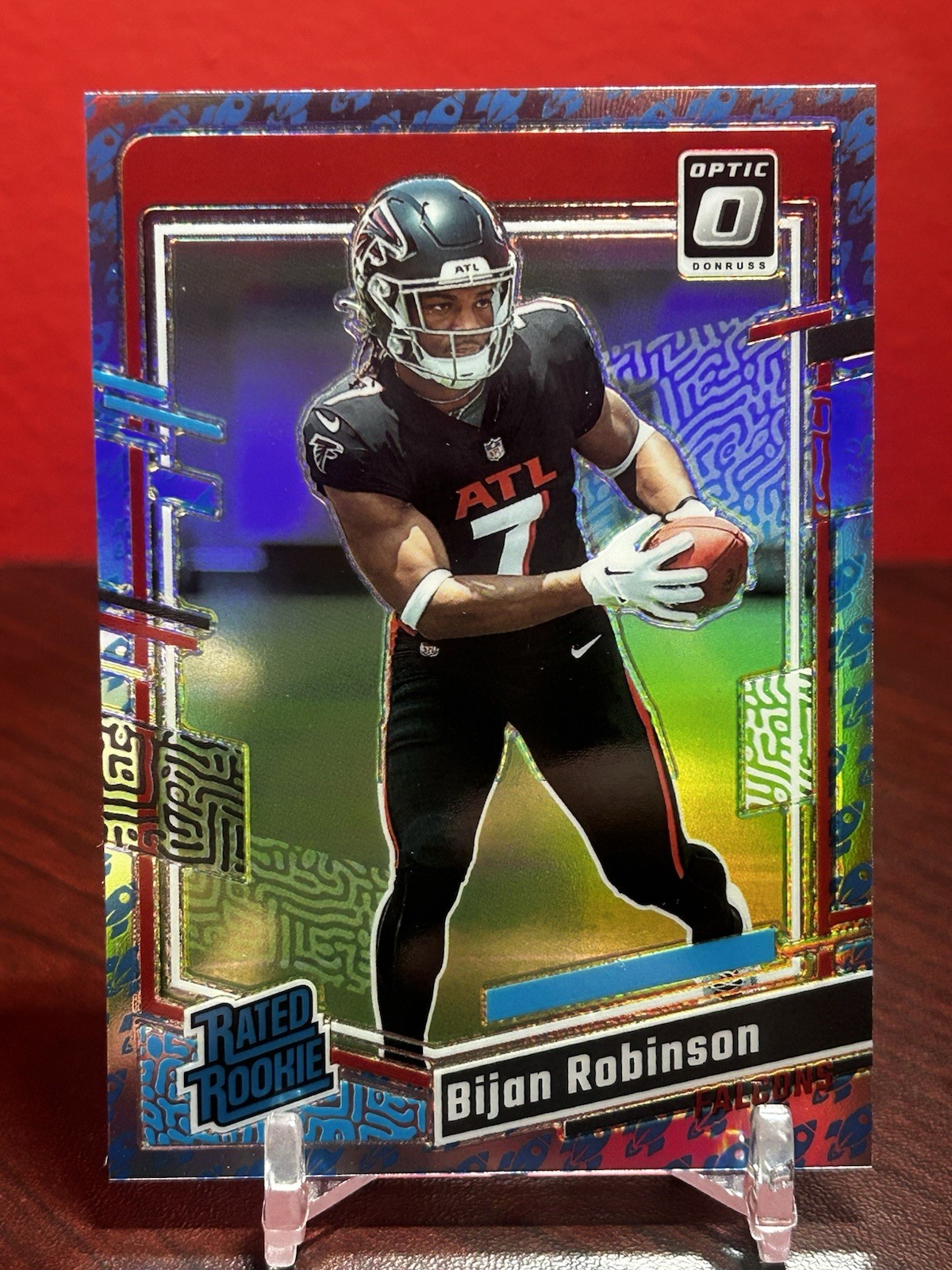 2023 Panini Donruss Optic - Rated Rookie Bijan Robinson #206 Rocket Prizm (RC)