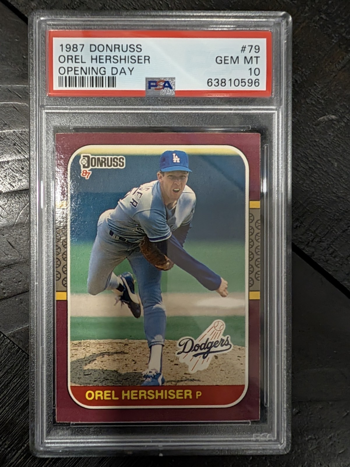 1987 Donruss Opening Day - Orel Hershiser #79 PSA 10 