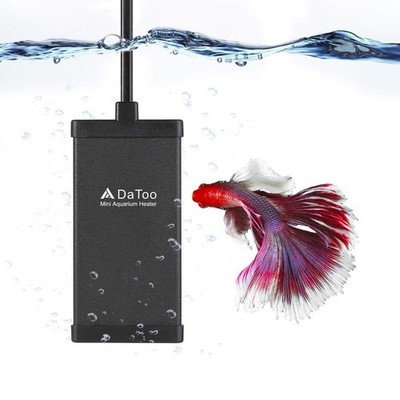 DaToo 10 Watt Small Aquarium Heater Mini Betta Flat Fish Tank Heater for 1 Ga...