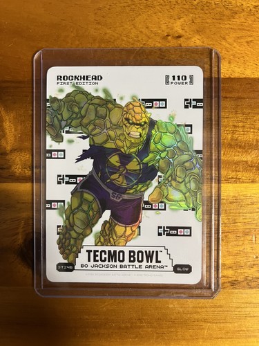 BO JACKSON BATTLE ARENA TECMO ROCKHEAD GLOW SORE THUMBS