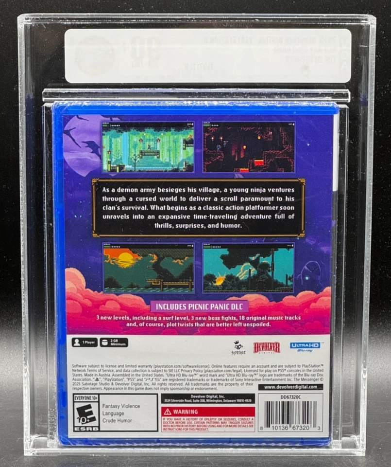 The Messenger Sony PlayStation 5 PS5 Devolver Sealed New VGA 95 Graded - Image 2 of 2