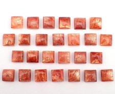 Natural Sunstone Square Cabochon 6mm to 15mm Loose Gemstone