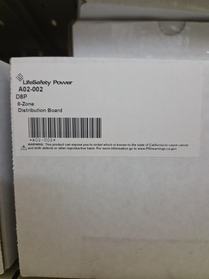 LIFESAFETY POWER A02-002 D8P 8-ZONE DISTRIBUTION BOARD