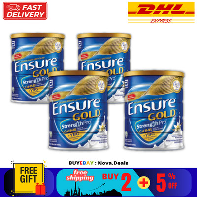 4 x Abbott Ensure Gold 800 g Milchpulver mit Vanillegeschmack