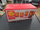 Vintage 1995 Indiana Glass Coca Cola 8 16 oz Glasses Sun Sealed Box N.O.S