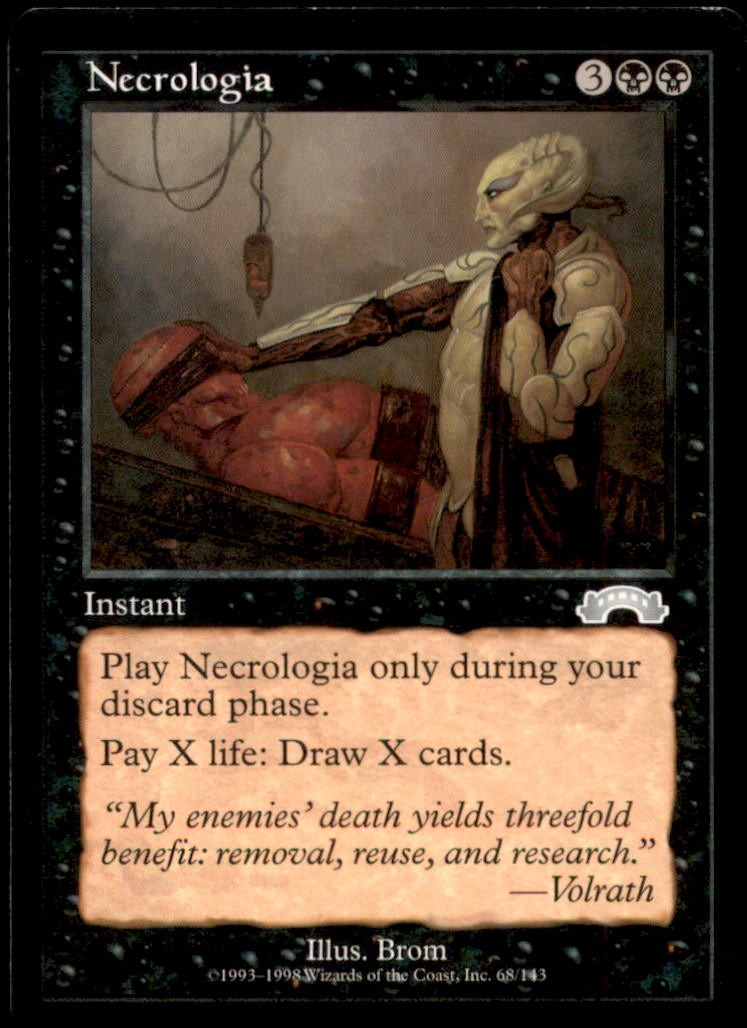 Necrologia LP Light Play Exodus MTG [7911]