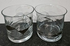 X2 Unique Mosaic Whisky / Spirit Glasses Drinkware Homebar Breweriana 