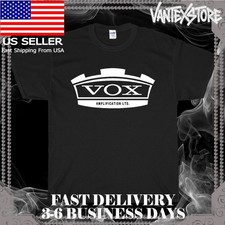 NEW SHIRT VOX AMPLIFIERS AMPS LOGO MEN'S T-SHIRT FUNNY AMERICAN USA SIZE S-5XL
