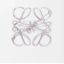 Anagram Brooch Silver Metal