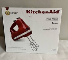 KITCHENAID 5 SPEED HAND MIXER EMPIRE RED KHM5...