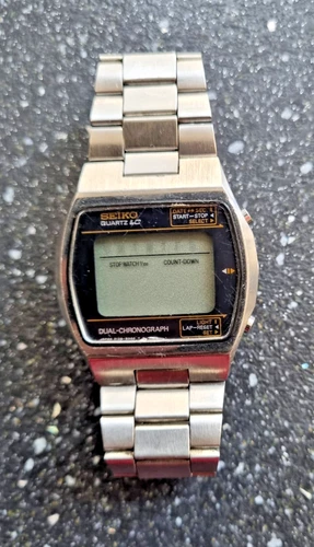 Vintage Digital Seiko dual chronograph watch 0138 5000 (See description)