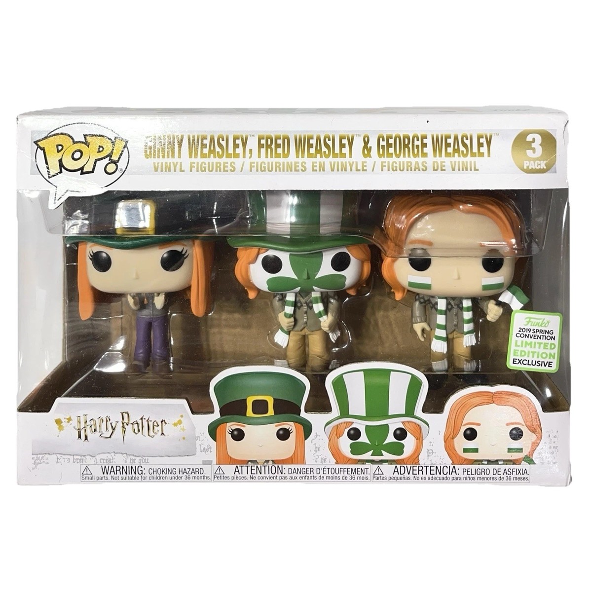 Harry Potter Ginny, Fred, George Weasley Funko Pop! 3 Pack 2019
