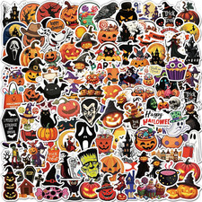 300 Pcs Halloween Pumpkin Stickers for Kids, Halloween Party Favors Gifts