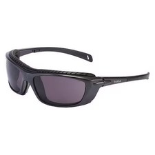 Bolle Safety 40277 Baxter, Safety Glasses, Anti-Fog  Anti-Scratch, Smoke Lens,