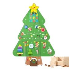 Wooden Wall Busy Board Panels, Toddler Learning Activity Center, Montessori P...