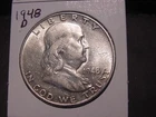 1948-D FRANKLIN HALF DOLLAR POPULAR BETTER DATE SHIPS FREE