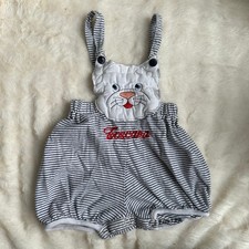 Toscana Striped Romper Overalls Italy Infant Baby Size 1 0-6 Months Tuscany