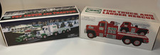 2013 & 2015 Hess Toy Trucks/Tractor & fire truck w/ladder rescue w/lights&sounds