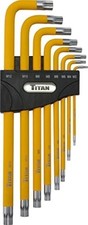 Titan 12733 Xzn Triple Square Key Set 8pc M3-m12 S2 Steel Extra Long Arm