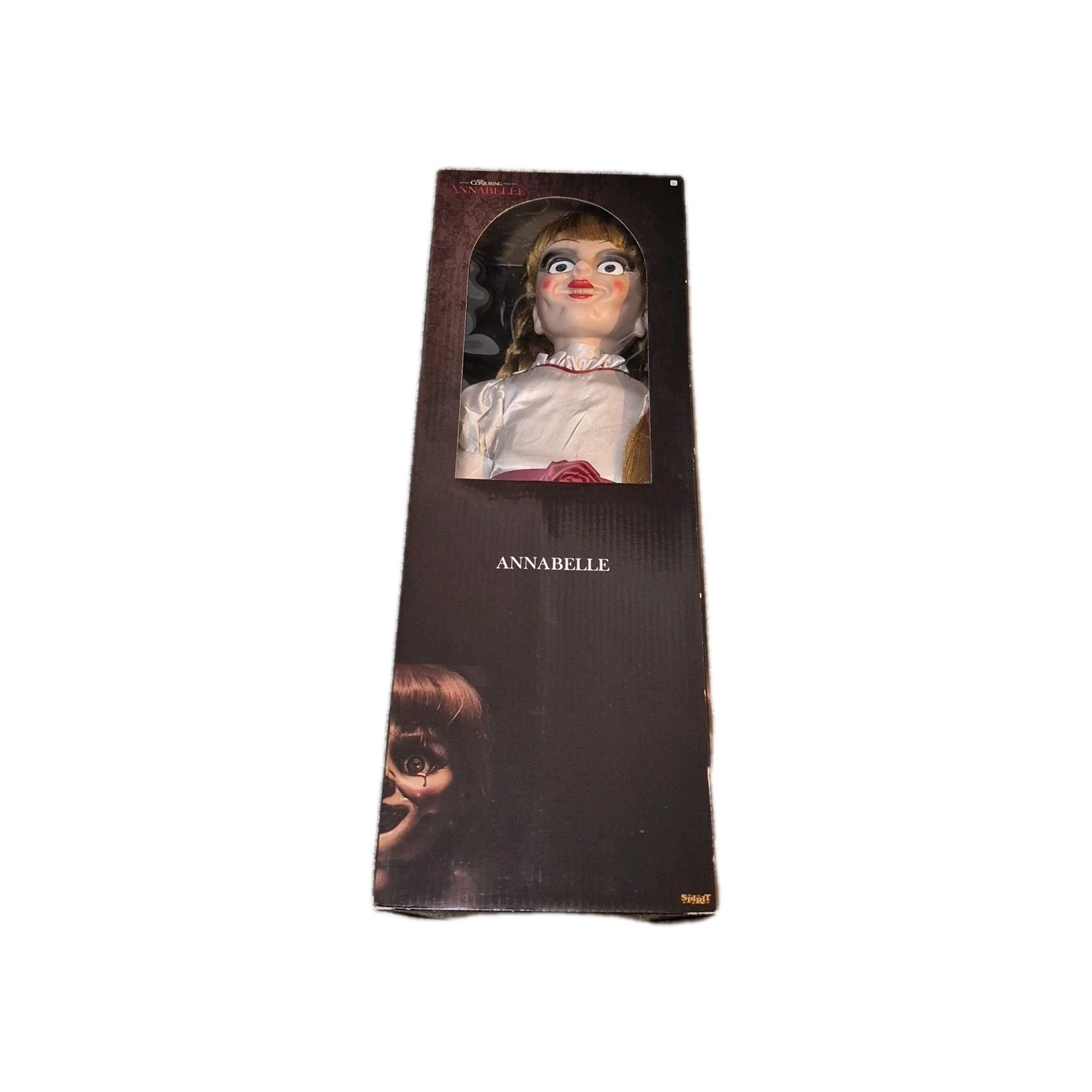 Spirit Halloween Annabelle Doll 30” Replica Conjuring Horror Prop ~BRAND NEW~