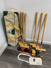 Vintage Forster 6-Player Croquet Premier Set Complete Made In USA