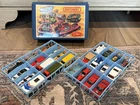 Vintage Matchbox Carry Case w/ 24 Diecast Cars Hot Wheels Lesney Mixed Lot 1970s