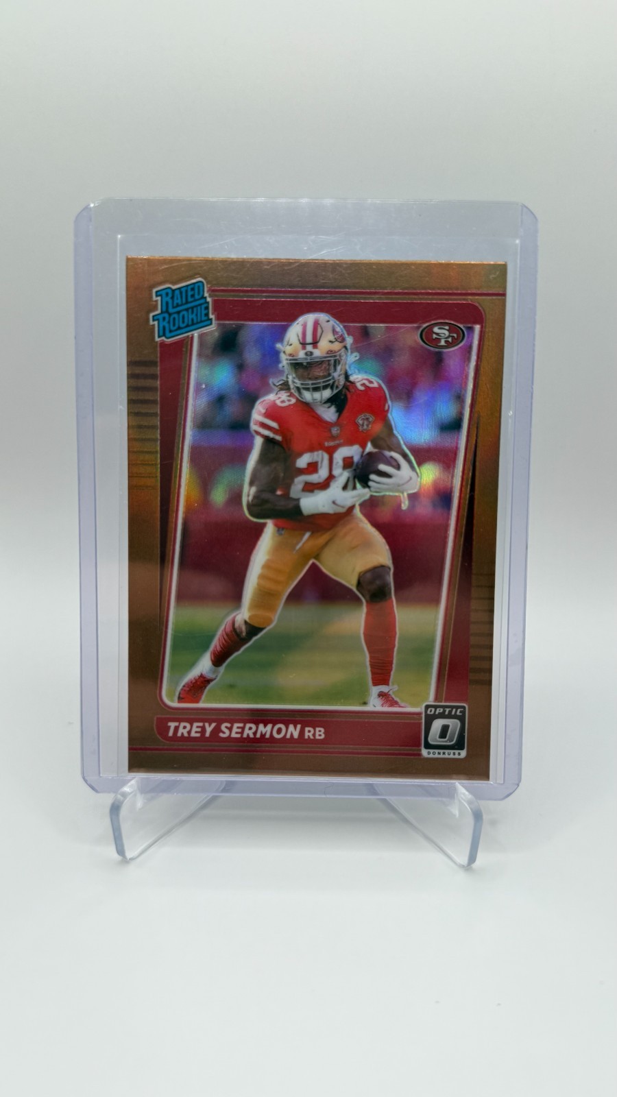 Trey Sermon 2021 Donruss Optic Rookie Bronze Prizm #224 49ers