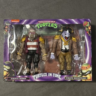 Teenage Mutant Ninja Turtles In Time Pirate Rocksteady & Bebop 7'' Figure 2-Pack