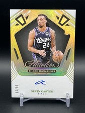 2024-25 Panini Flawless Shade Signatures DEVIN CARTER Auto /10 Gold #FSS-DCK