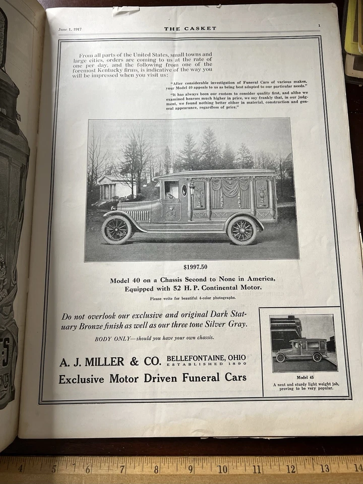 THE CASKET, June 1917, Full Magazine, Education Funeral Embalmers,Sanitarians, - Image 3 of 4