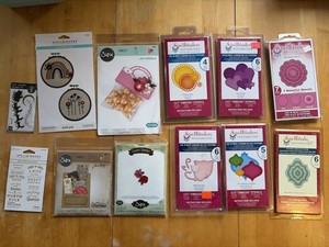 Spellbinders Sizzix Cutting Dies Lot 12 Nestabilities Christmas Floral