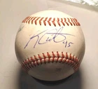 Autographed Baseball game used KHRISTIAN CURTIS Pittsburgh Pirates
