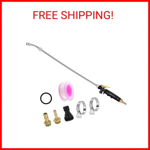 29'' Sprayer Wand Replacement, 1/4" & 3/8" Brass Barb Universal Stainless Spraye