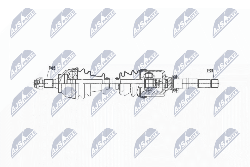 Nty Driveshaft Right For Citroen C4 Picasso / Grand Picasso 06 - Image 4