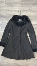 Prada women  s shearling coat with mink trim Size 38 Made In Poland