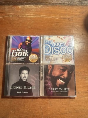 Lot Of 4 CDs Funk, Disco, Barry White, And Lionel Richie Great  Easy Listening